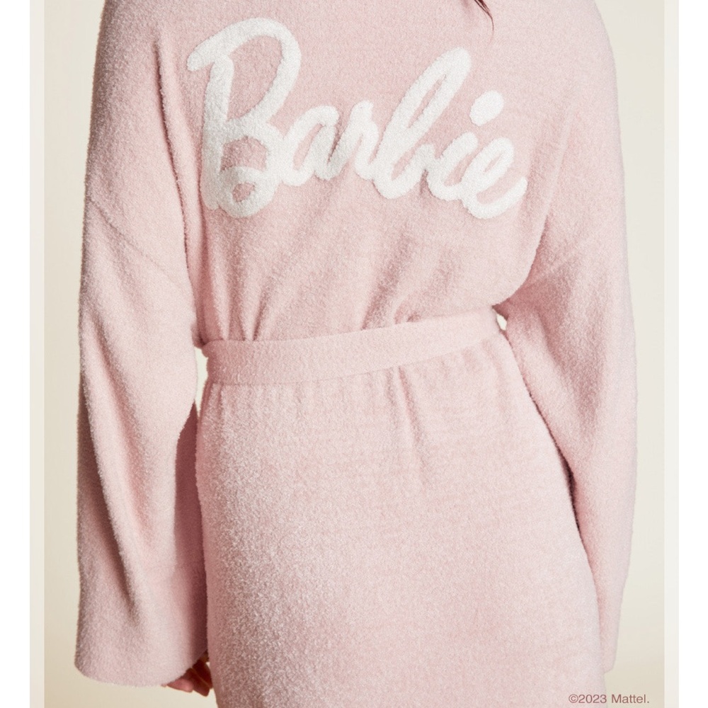 Barefoot Dreams NWT Barbie Dusty Pink Lounge Robe size small